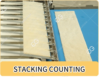 Spring Roll wrapers stack and count